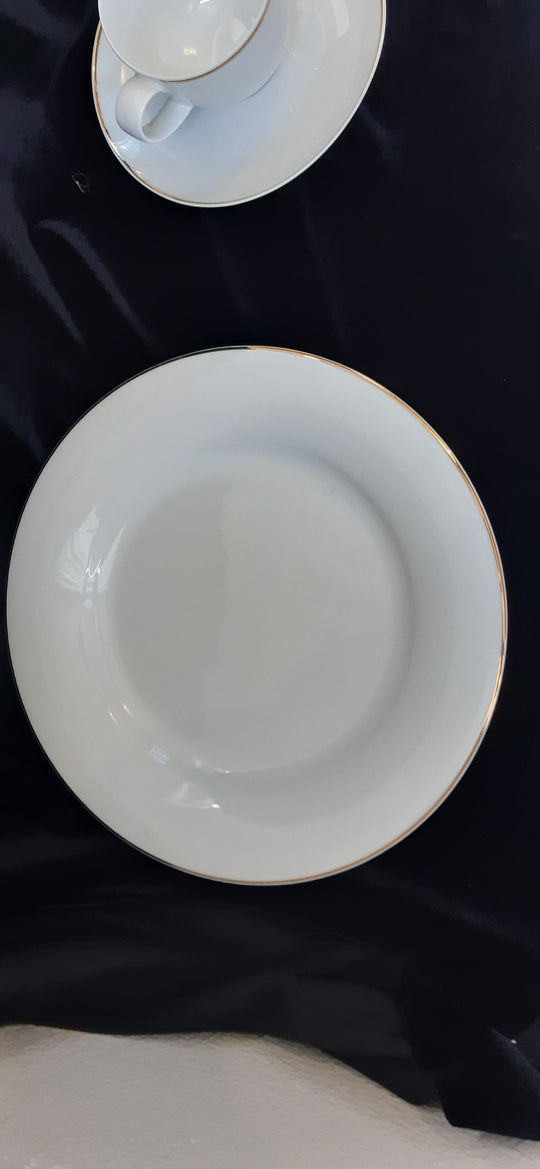Hutschenreuther German Dinner Set white with gold trim