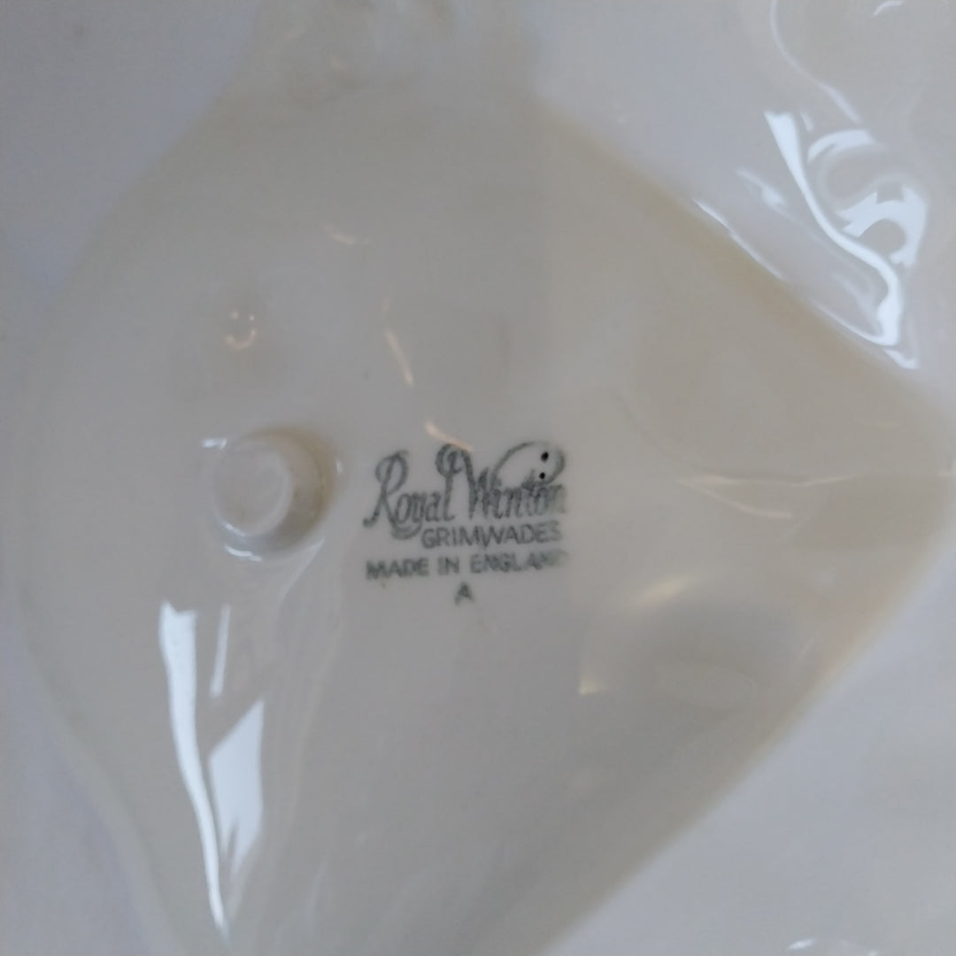 Royal Winton Grimwades Raised Rose Divided Serving Dish