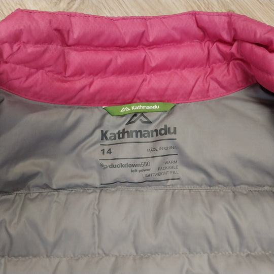 Kathmandu Puffer Jacket Duck Down 550 Size 14