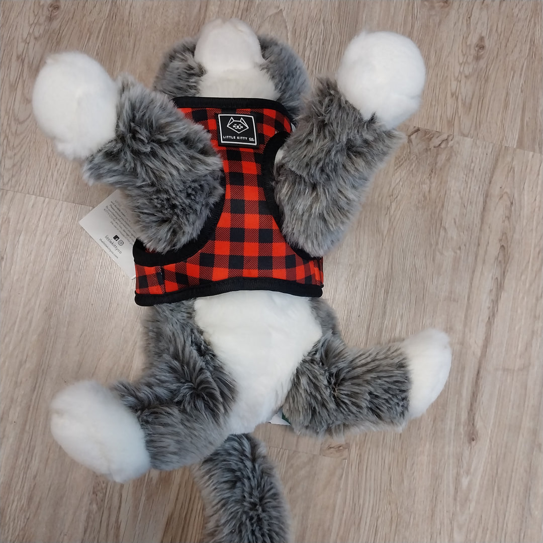 Little Kitty co Plaid to the Bone Step In Cat Harness BNWT size S