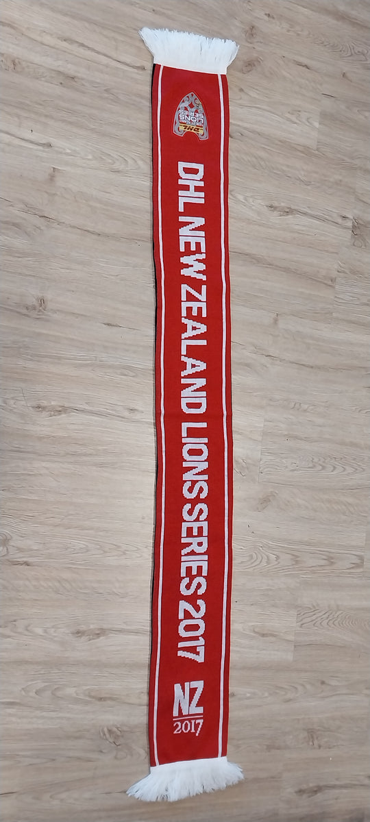 Lions Tour Half Black/White  Half Red Scarf  2017