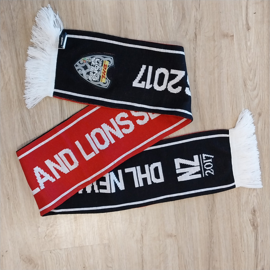 Lions Tour Half Black/White  Half Red Scarf  2017