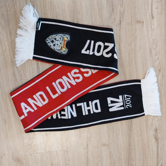 Lions Tour Half Black/White  Half Red Scarf  2017