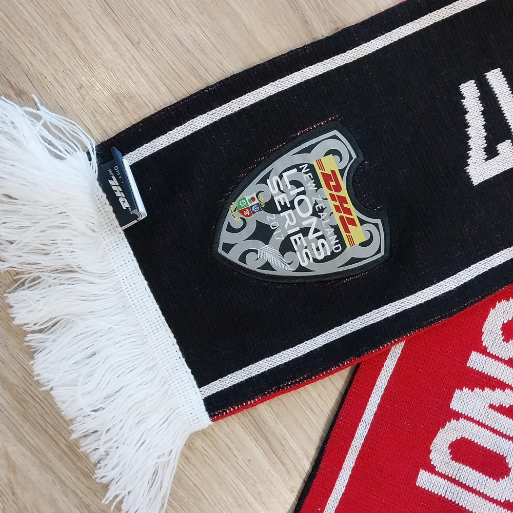 Lions Tour Half Black/White  Half Red Scarf  2017