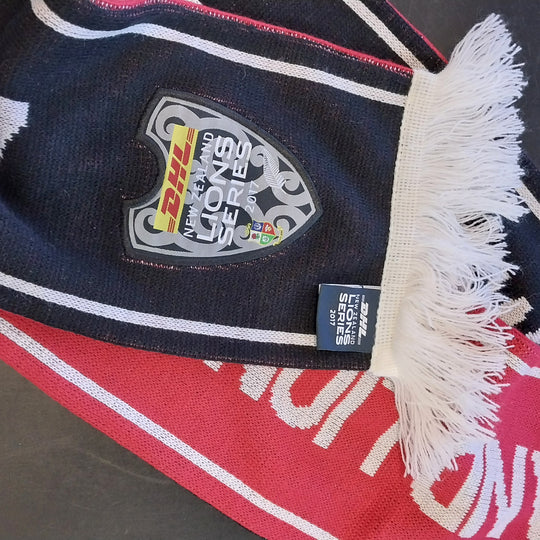 Lions Tour Half Black/White  Half Red Scarf  2017