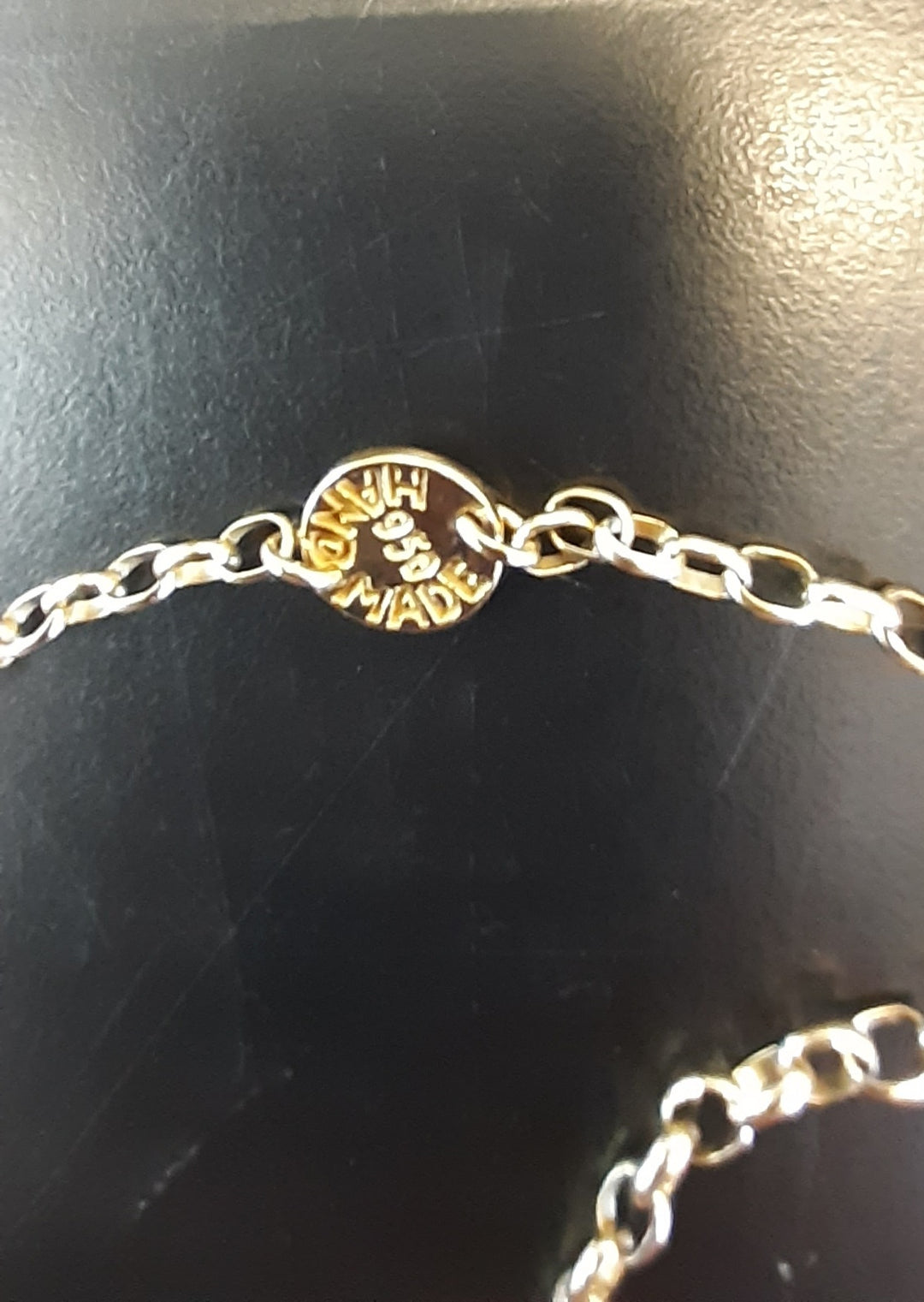Ede & Addison stirrup fob chain sterling silver  gold plated