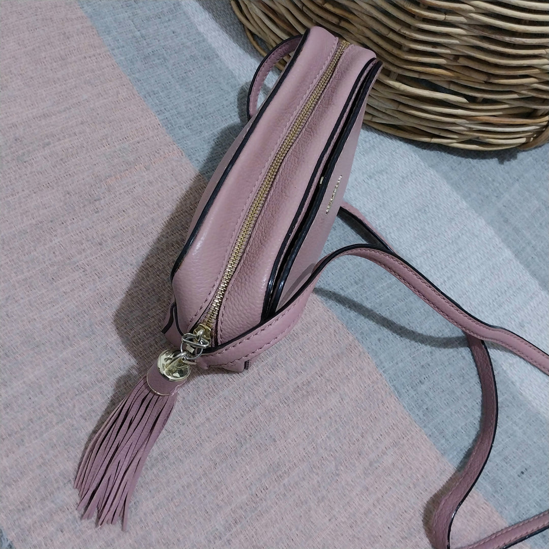 Kate Spade Crossbody Bag Dusky Pink Leather