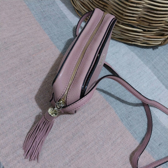 Kate Spade Crossbody Bag Dusky Pink Leather