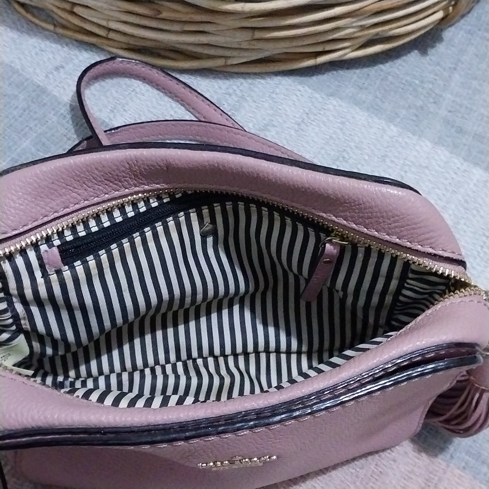 Kate Spade Crossbody Bag Dusky Pink Leather