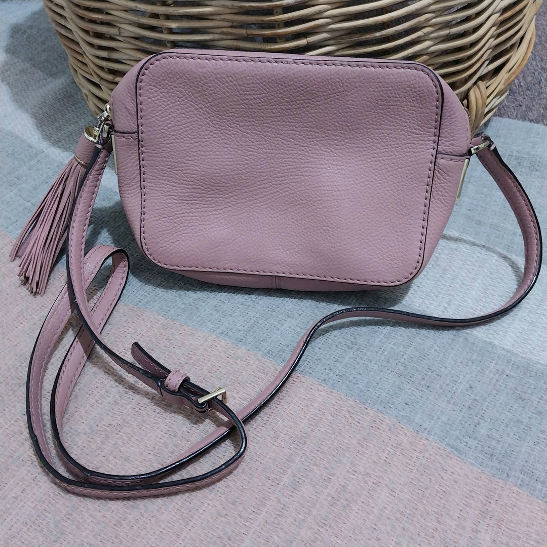 Kate Spade Crossbody Bag Dusky Pink Leather
