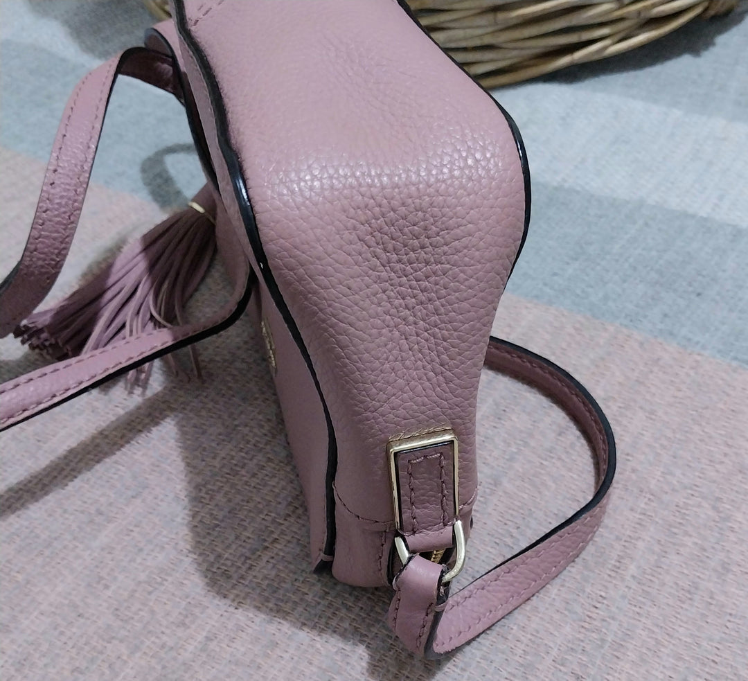 Kate Spade Crossbody Bag Dusky Pink Leather