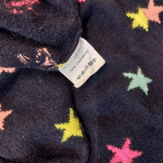 Chinti & Parker Cashmere Jumper Size S Navy with Stars