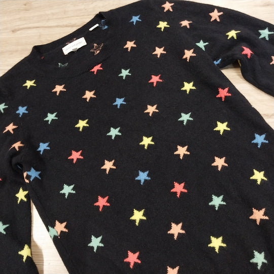 Chinti & Parker Cashmere Jumper Size S Navy with Stars
