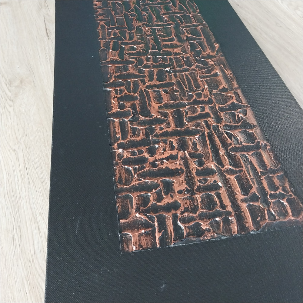 Contemporary Copper Look Art Work