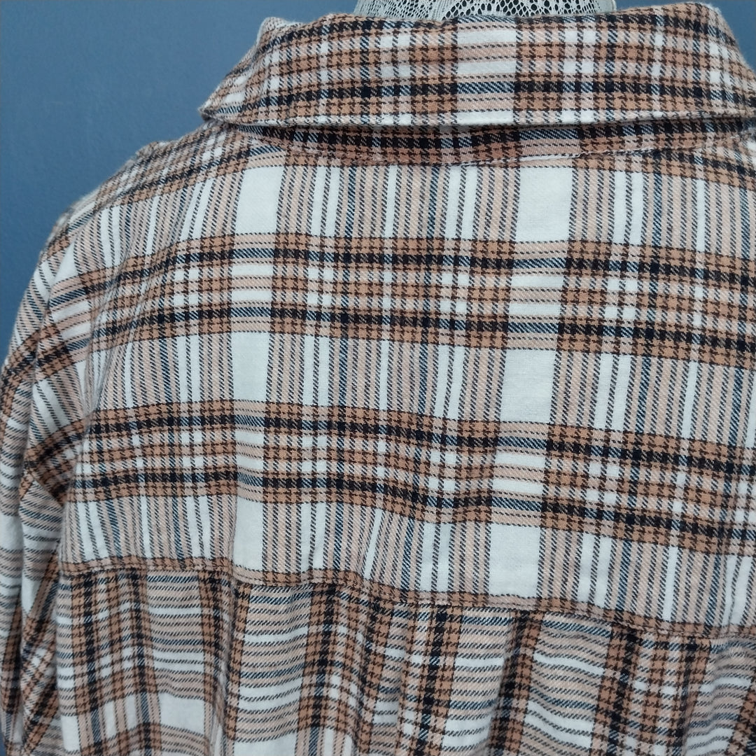 Forever New Womens ( Curve )Size 18 Plaid Shirt