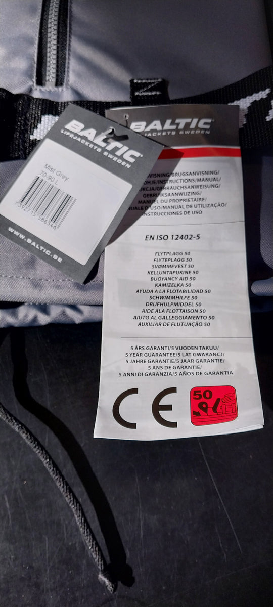 Baltic Brand Lifejackets Sweden, Buoyancy Vest -BNWT- 70 -90 Kg