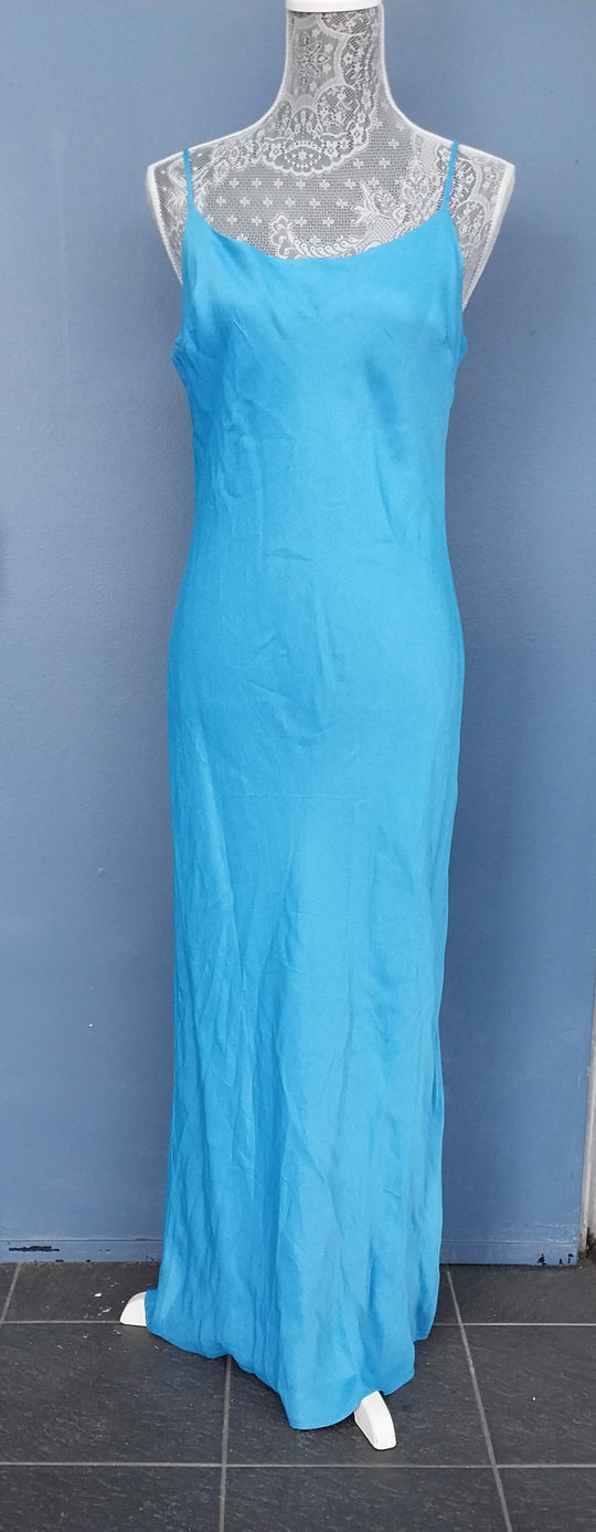 Glassons ,Seas the Day ,Bias Cut Strappy Dress Size 14 Electric Blue BNWT