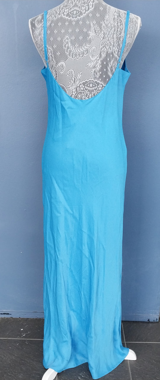Glassons ,Seas the Day ,Bias Cut Strappy Dress Size 14 Electric Blue BNWT