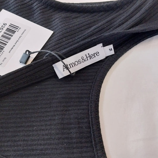 Atmos & Here Twist back Bodysuit Size 14 BNWT