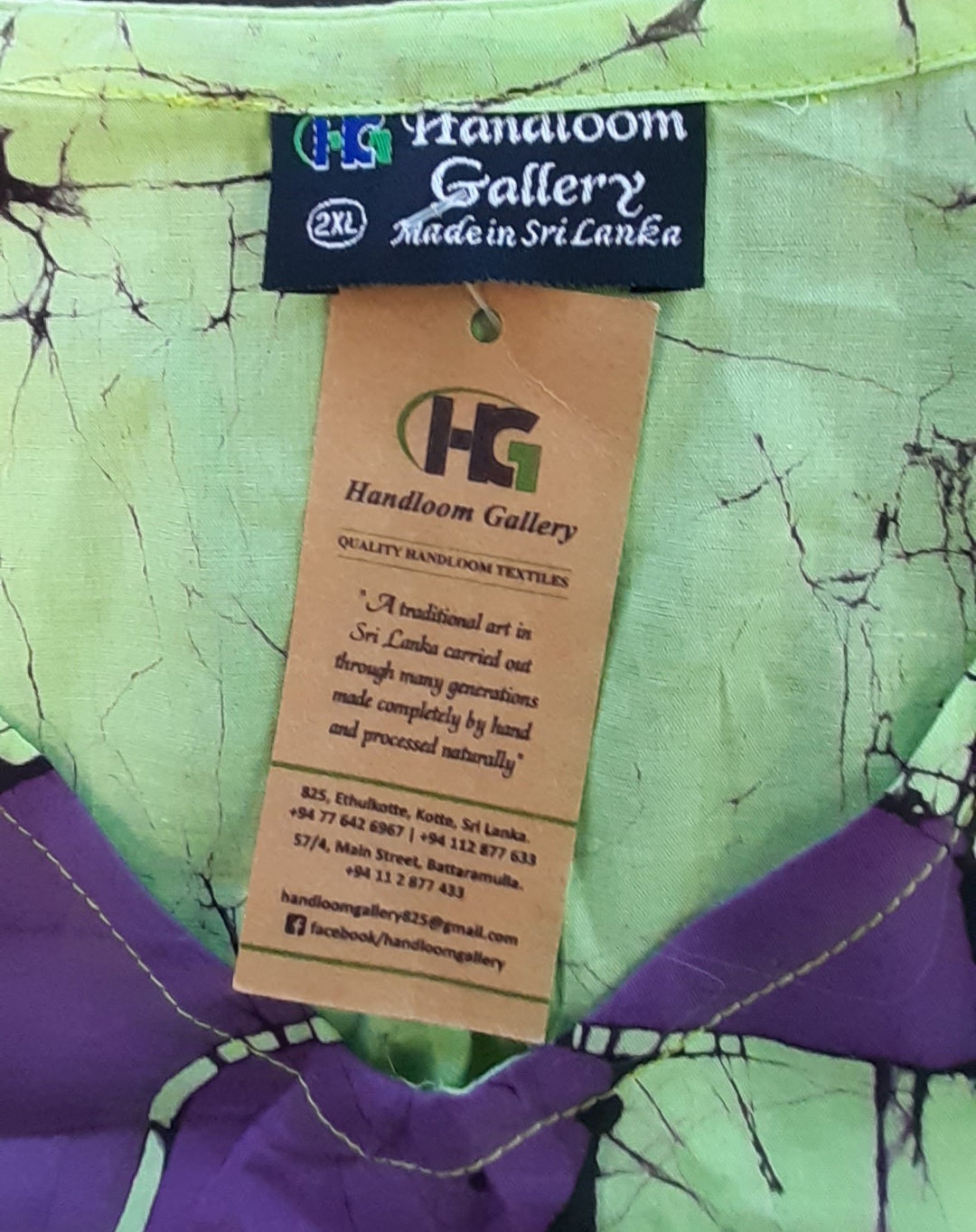 Handloom Gallery Summer top size 2XL handmade in  Sri Lanka