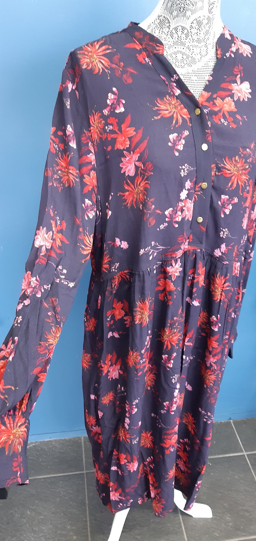 Chalk boho maxi Dress size 10 with pockets