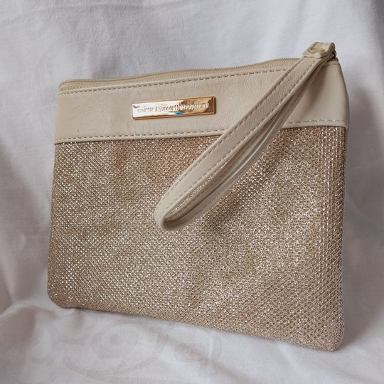 Colette Hayman Wristlet Purse -Gold Shimmer