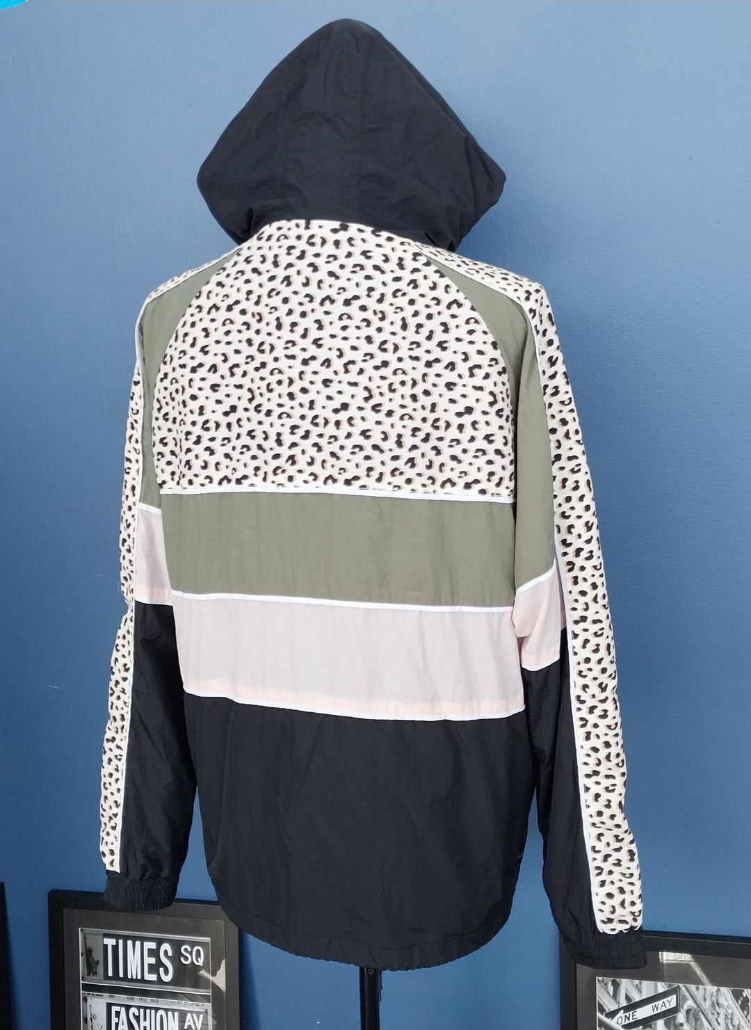 allabouteve. multi-coloured long-sleeved hooded jacket, size 10