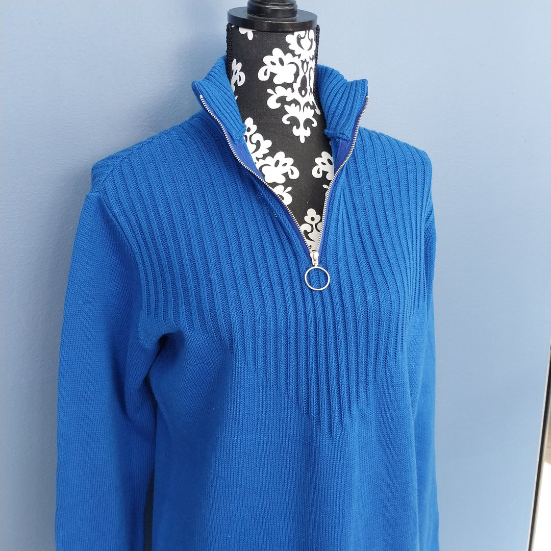 Vintage NZ Paulls ,Limited Editions label, royal blue knit dress, size 12,  BNWT