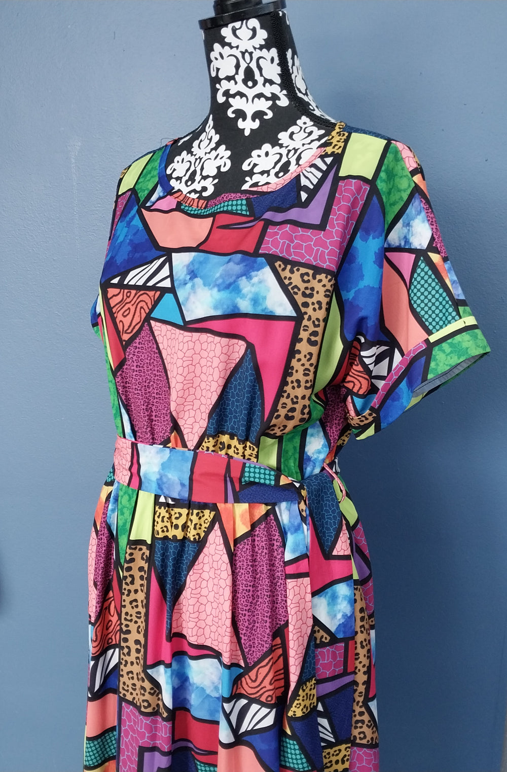 Lorraine Bold Abstract Print Dress Size 12