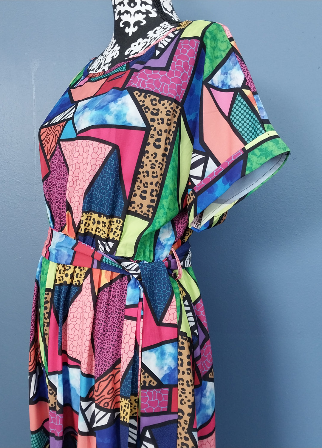 Lorraine Bold Abstract Print Dress Size 12