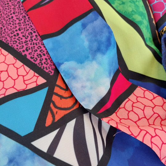 Lorraine Bold Abstract Print Dress Size 12