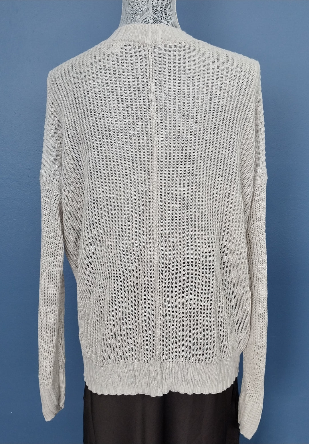 Country Road Women's Linen Mesh Knit Pullover size M Beige