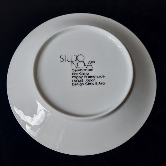 Vintage Studio Nova Poppy Promenade 8 piece fine china Tea Set  Japan As New