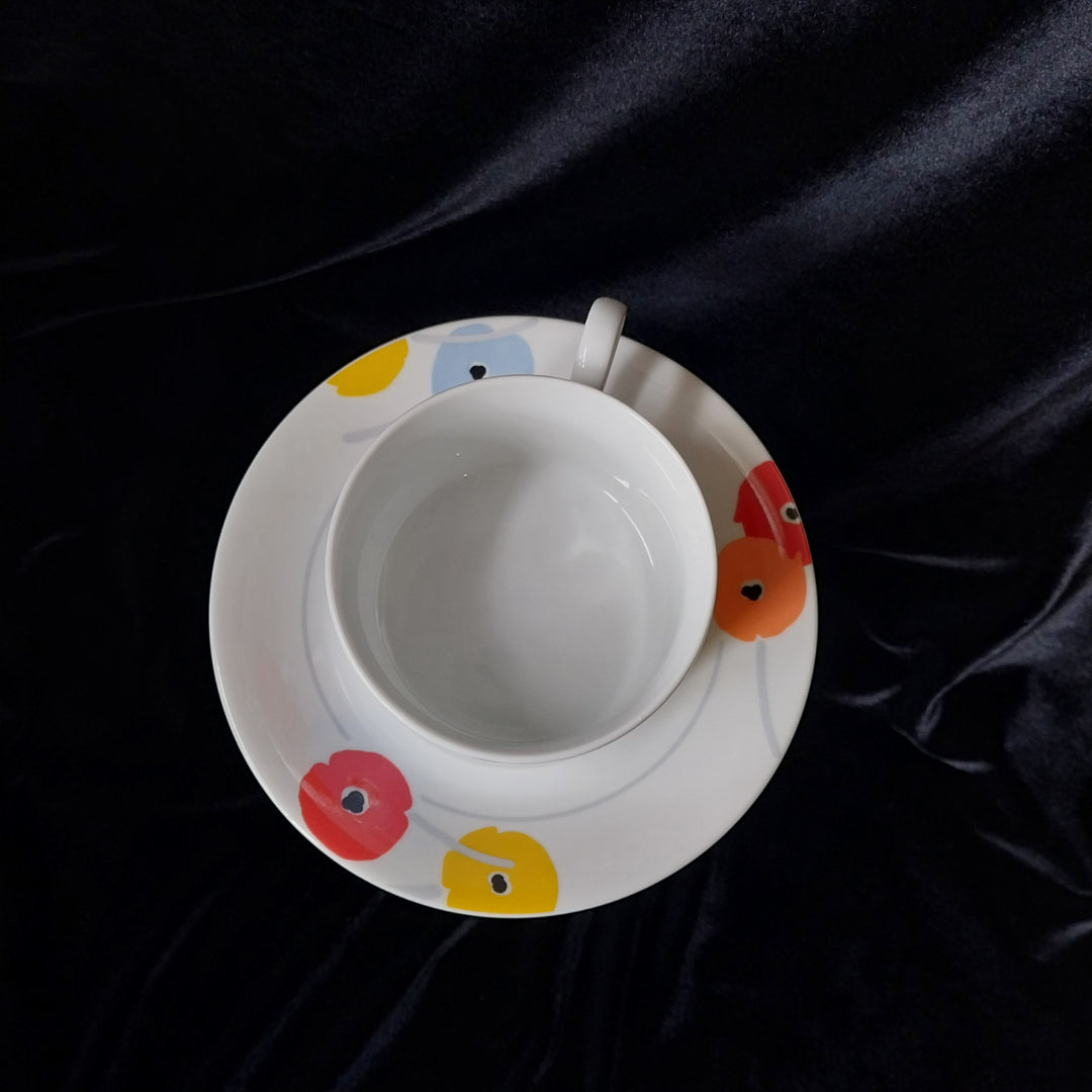 Vintage Studio Nova Poppy Promenade 8 piece fine china Tea Set  Japan As New