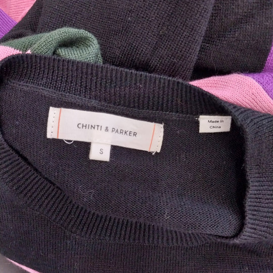 Chinti & Parker Pop Stripe Merino Wool Dress Size S As New, Stunning!