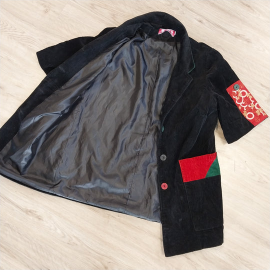 Unique Black Corduroy Jacket size 12 by Sing Fe Fung