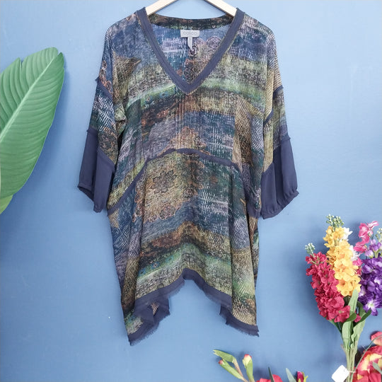 NZ Designed Calico Women's Blouse size 10