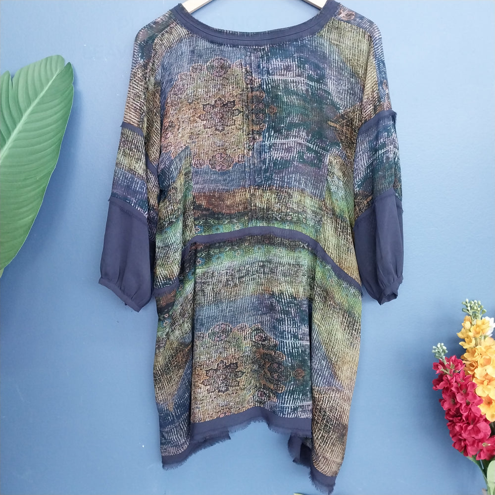 NZ Designed Calico Women's Blouse size 10