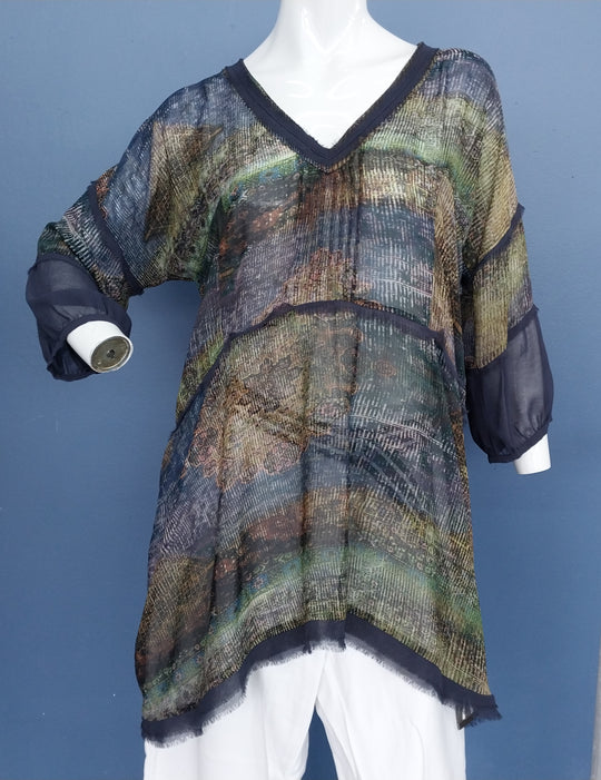 NZ Designed Calico Women's Blouse size 10