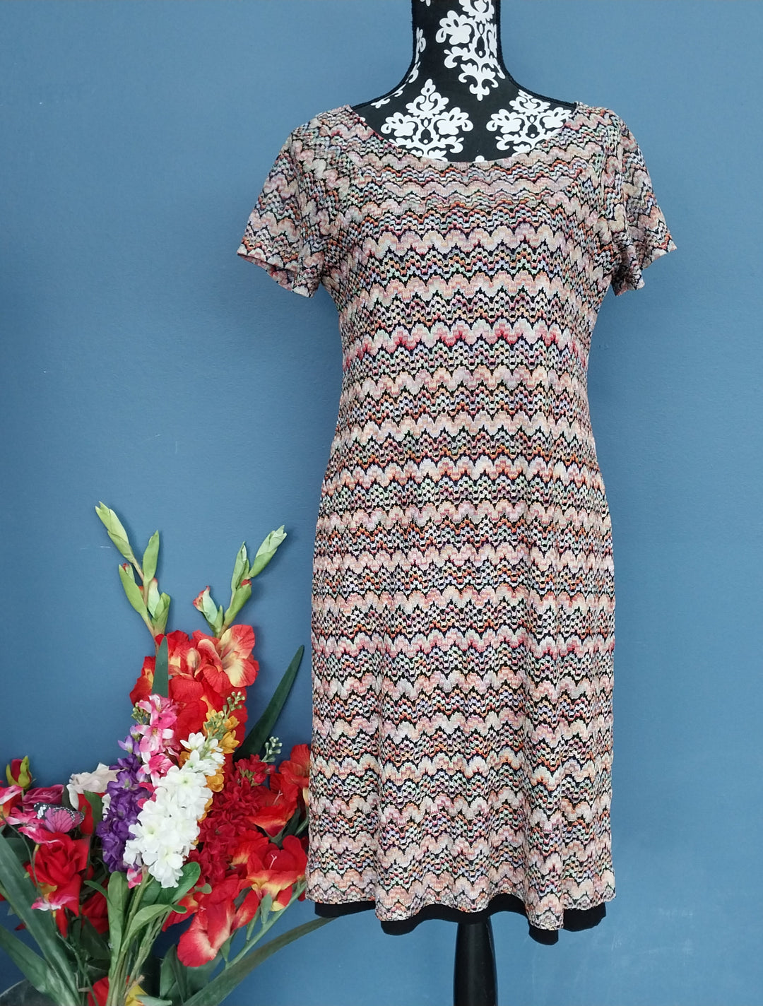 Mardee By Ann Mardell- New Zealand - Dress- size 12 -Multicoloured
