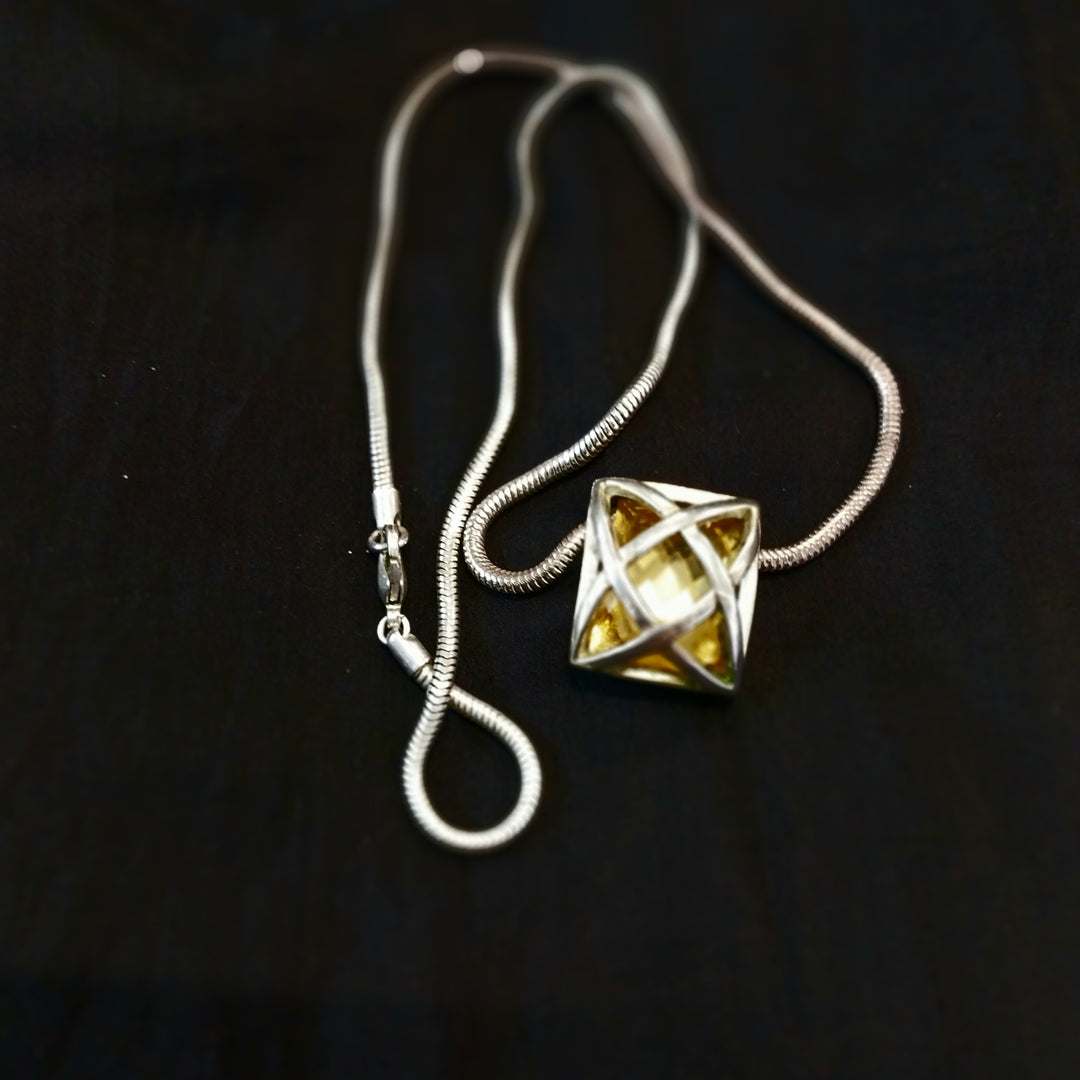 Vintage Silver Tone Charter Club Interchangable Necklace Set