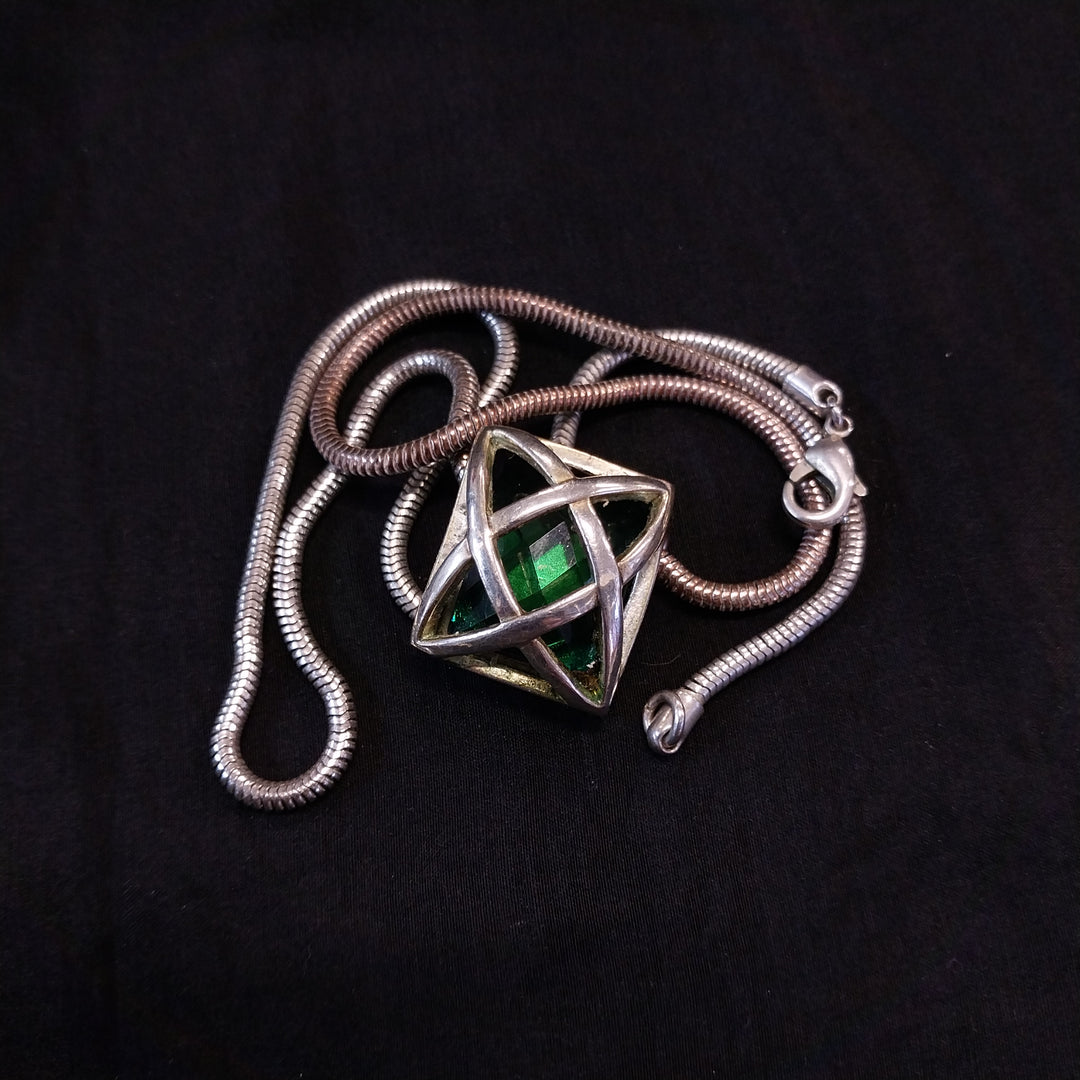 Vintage Silver Tone Charter Club Interchangable Necklace Set
