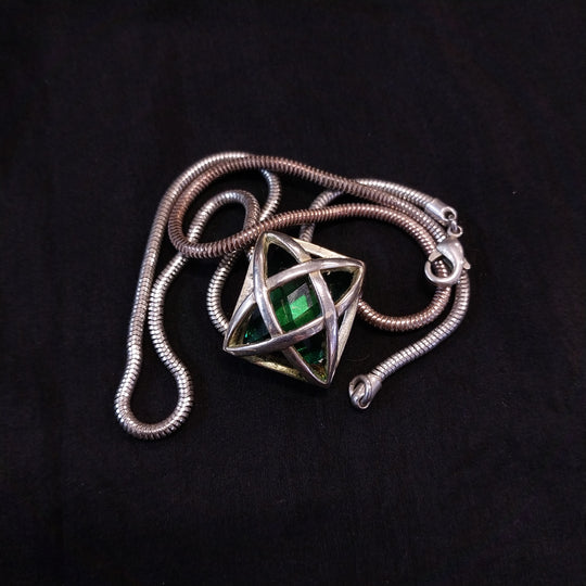 Vintage Silver Tone Charter Club Interchangable Necklace Set