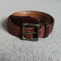 Womens Plaited Leather Belt size 36/90 Made In Australia