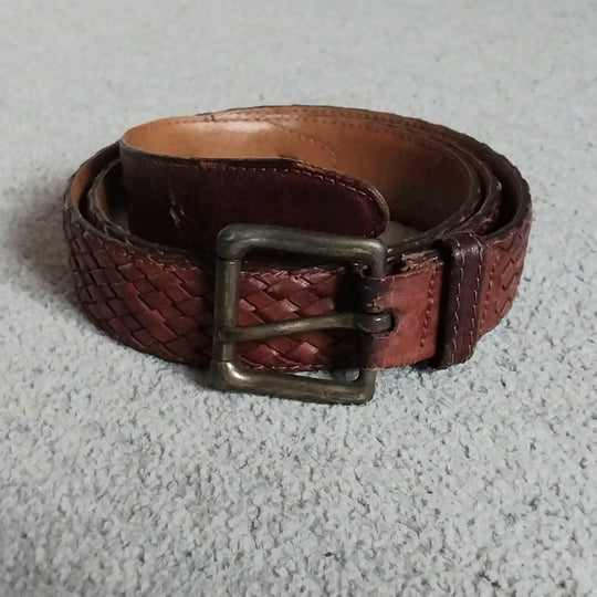 Womens Plaited Leather Belt size 36/90 Made In Australia