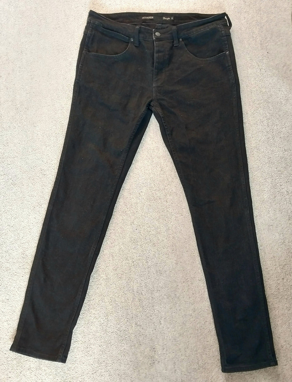 Wrangler Stomper Jeans Mens Size 34/34 Black