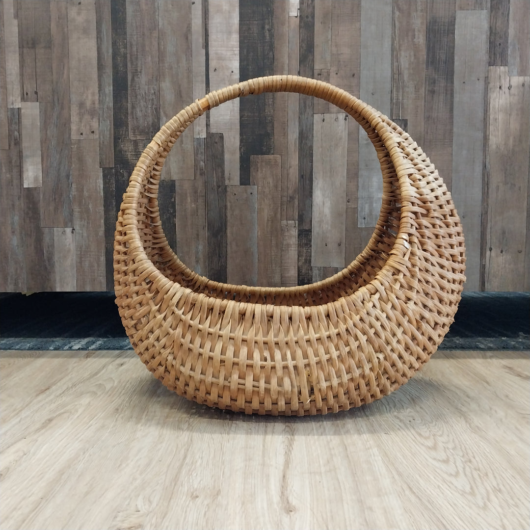 Retro Cane Banana Basket Carry Bag
