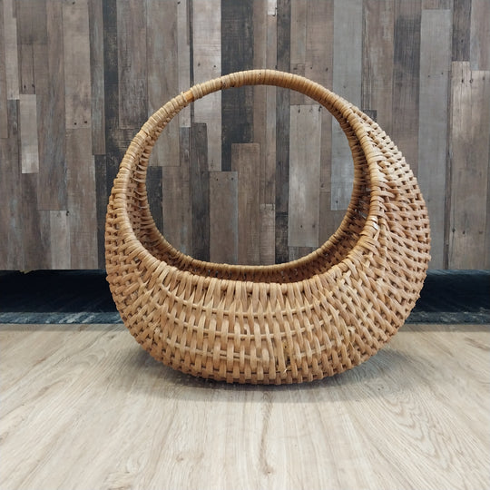 Retro Cane Banana Basket Carry Bag