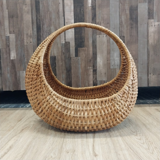Retro Cane Banana Basket Carry Bag
