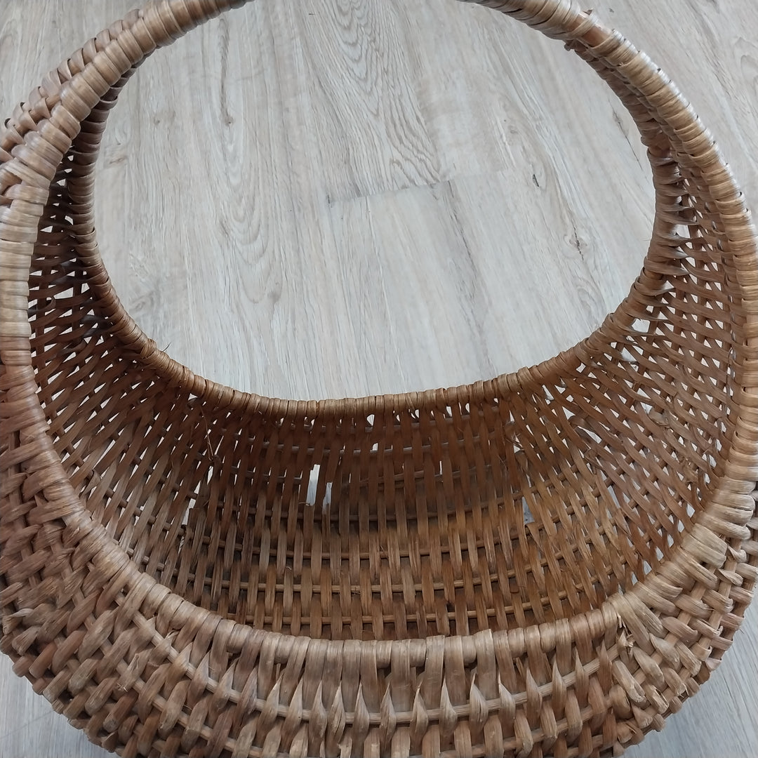 Retro Cane Banana Basket Carry Bag
